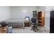 Bedroom with carpet, light blue walls, and one window at 8350 E Cr 200 S, Zionsville, IN 46077