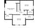 Floor plan of the home's third level, showing the primary bedroom, a bathroom, two bedrooms, and two WICs at 122 S Green St, Brownsburg, IN 46112