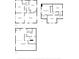 Floor plans of the home's three levels, showing the layout of each level including dimensions at 122 S Green St, Brownsburg, IN 46112