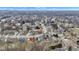 This aerial view shows this lovely home's location within a quiet suburban neighborhood with mature trees at 12404 Doe Ln, Indianapolis, IN 46236
