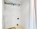 Laundry room with a wire shelf for storage. Washer and dryer hookups are ready at 12404 Doe Ln, Indianapolis, IN 46236