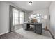 Comfortable home office featuring a large window, decorative desk and chair, and recessed lighting at 13115 N Departure W Blvd, Camby, IN 46113
