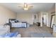 Open Primary bedroom layout showing closet and ensuite bathroom at 1398 W Limestone Way, Fortville, IN 46040