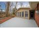 Large back patio with brick accents at 208 Northshore Blvd, Anderson, IN 46011