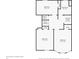 This drawing exhibits the home's second floorplan, which contains three bedrooms, two closets, a bathroom and laundry at 3145 N New Jersey St, Indianapolis, IN 46205