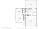 First-floor plan featuring a sunroom, kitchen, dining room, bathroom, living room, and garage at 5546 W Vistaview Trl, McCordsville, IN 46055
