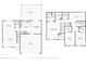 Home plan features both floors with the dimensions of each room, and total layout of the home at 5546 W Vistaview Trl, McCordsville, IN 46055