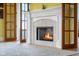 Close-up of a charming fireplace with a classic mantel, perfect for creating a warm ambiance at 5895 W 265 N, Columbus, IN 47201