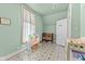 Bedroom featuring neutral walls, patterned floors, and plenty of storage space at 6428 Bluff Crest Ct, Indianapolis, IN 46217