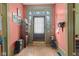 Inviting entryway with hardwood floors, coat storage and lots of natural light at 6428 Bluff Crest Ct, Indianapolis, IN 46217