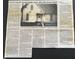 Article clipping from local newspaper featuring stories about saving the Ole House and the neighborhood at 6428 Bluff Crest Ct, Indianapolis, IN 46217