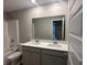 Bathroom featuring a double vanity with modern fixtures and a tub and shower combination at 1256 Turner Trace N Pl, Avon, IN 46123