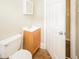 Compact bathroom with a vanity and toilet at 1343 Edgemont Ave, Indianapolis, IN 46208