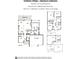 Floorplan of Woodson A w/ Finished Basement featuring the arrangement of rooms on each level at 19840 Chatham Shore Ln, Westfield, IN 46074