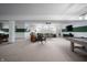 Finished basement featuring an entertainment area, a pool table, and stylish design elements at 19868 Chatham Shore Ln, Westfield, IN 46074