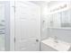 Bathroom featuring new vanity, lighting, and flooring at 3095 W 69Th St, Indianapolis, IN 46268