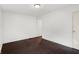 This quaint bedroom has hardwood floors, a standard closet, and a serene atmosphere at 3636 Lasalle St, Indianapolis, IN 46218