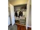 Organized closet with shelving and hanging space for efficient storage solutions in the home at 3965 N Meridian St # 7D, Indianapolis, IN 46208