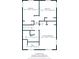 Upstairs floor plan boasts bedrooms with closet space and a primary bedroom with attached baths at 6629 N 600 W, Fairland, IN 46126