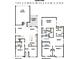 Detailed floor plan showcasing the layout of this home with two floors, garage, kitchen, study, and owner's retreat at 780 James William Ln, Westfield, IN 46074