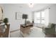 Bright home office featuring neutral walls, contemporary furnishings, and a large window for natural light at 780 James William Ln, Westfield, IN 46074