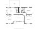 Floor plan highlighting the kitchen, living room, dining room and bedrooms at 8937 W 800 N, Indianapolis, IN 46259