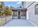 A cozy, screened-in porch with access door provides a relaxing outdoor space at 12878 Mayfair Ln, Carmel, IN 46032