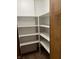 Pantry with white shelves providing ample storage space and organization at 1701 Beech N Dr, Plainfield, IN 46168