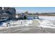 Exterior view of a charming single Gathering home with a spacious driveway in a winter landscape at 20170 Edwick Dr, Westfield, IN 46074