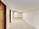 Bedroom with light walls, carpet flooring, a small window and white shelving at 205 S Market St, Thorntown, IN 46071