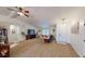 Spacious living room with carpet flooring and neutral decor, providing a comfortable and relaxing space at 2129 Heather Rd, Anderson, IN 46012