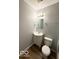 Bathroom featuring a single sink vanity and a toilet at 3656 Allison Ave, Indianapolis, IN 46224