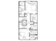 Detailed third-floor plan featuring primary bed/bath, laundry, and bedroom layout at 124 1St. Se Ave, Carmel, IN 46032