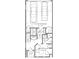 Detailed first-floor plan featuring garage, mudroom, bath, and bedroom/study layout at 124 1St. Se Ave, Carmel, IN 46032