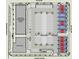 Community site plan shows unit #7 in proximity to the lounge, office space, and parking at 124 1St. Se Ave, Carmel, IN 46032