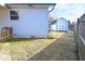 The backyard features a storage shed and a lawn area at 2847 Merts Dr, Indianapolis, IN 46237