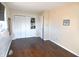 Bedroom with hardwood floors, a closet, and a window for natural light at 2847 Merts Dr, Indianapolis, IN 46237