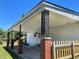 Carport features decorative architectural columns at 2847 Merts Dr, Indianapolis, IN 46237