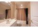Bathroom featuring a vanity with storage, shower-tub combination, and neutral tones at 3370 Walnut Creek Ct, Carmel, IN 46032