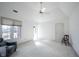Bright bedroom with vaulted ceilings, a window with a view, and neutral decor at 3370 Walnut Creek Ct, Carmel, IN 46032