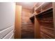 Cedar closet with built-in shelving and ample storage space at 3370 Walnut Creek Ct, Carmel, IN 46032
