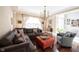Cozy living room with comfortable seating, ample natural light and decorative accents at 3370 Walnut Creek Ct, Carmel, IN 46032