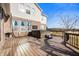 Wooden deck featuring a hot tub with backyard view at 4431 Hickory Stick Row, Greenwood, IN 46143