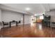 Finished basement features a bar, an arcade game, and space for entertaining at 4431 Hickory Stick Row, Greenwood, IN 46143