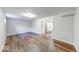 Finished basement with updated flooring, and new bright white walls at 6608 Rushing, Noblesville, IN 46062