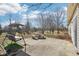Backyard featuring a swing and concrete table at 8535 Fenton Tower Dr, Indianapolis, IN 46259