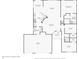Detailed floor plan showcasing the layout of the home, including room dimensions and key areas at 8535 Fenton Tower Dr, Indianapolis, IN 46259