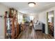 Bright living room with hardwood floors, a comfortable couch, and modern furnishings at 1001 N 750 W, Bargersville, IN 46106