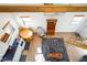 Bright living room with vaulted ceilings, natural light, and modern decor at 1001 N 750 W, Bargersville, IN 46106