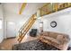 Cozy living room featuring comfortable seating, natural wood accents, and ample space at 1001 N 750 W, Bargersville, IN 46106